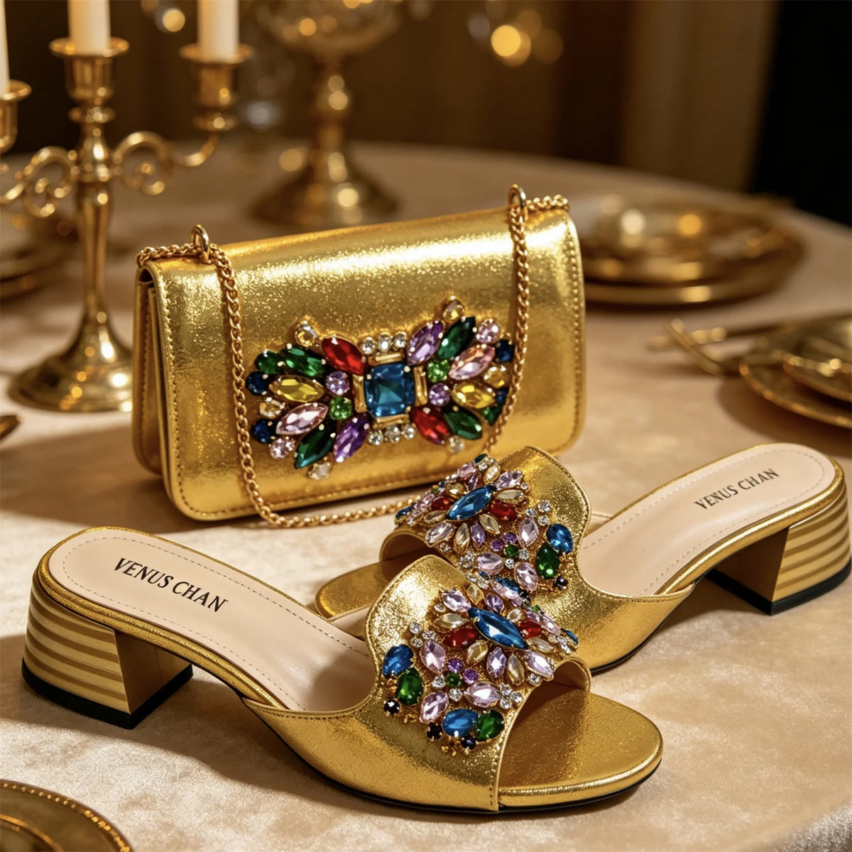 New Elegant 2026 Purple Peep Toe Women Heels with Diamond Accents - Italian Design Matching Pumps and Bag Set for Parties