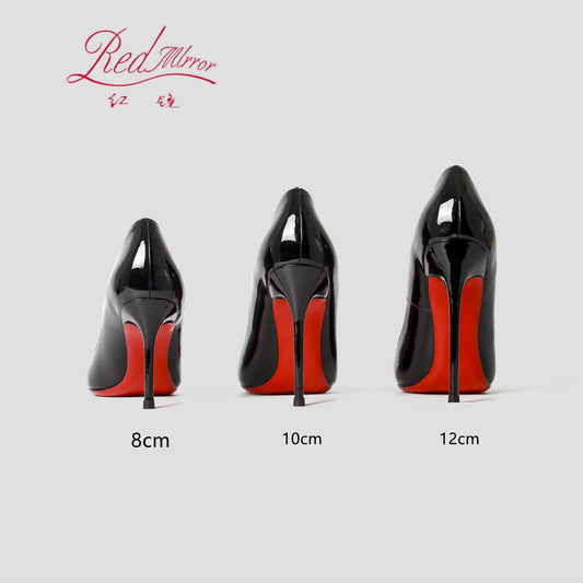 Women Heels 2026 Luxury Brand Pumps Red Bottom Pointed Toe Shallow High Heels Sexy Fashion Elegant Party Ladies Prom Shoes 12cm